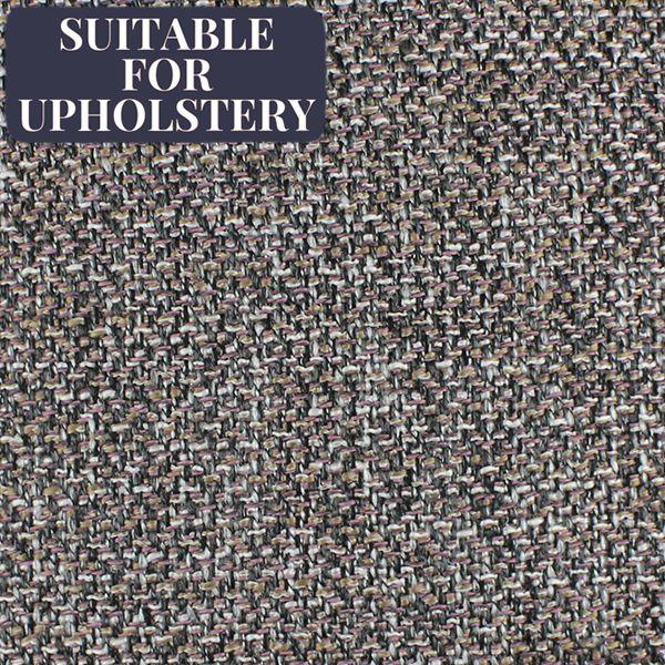 McAlister Textiles Lewis Grey Heather Tweed Fabric Fabrics 1/2 Metre 