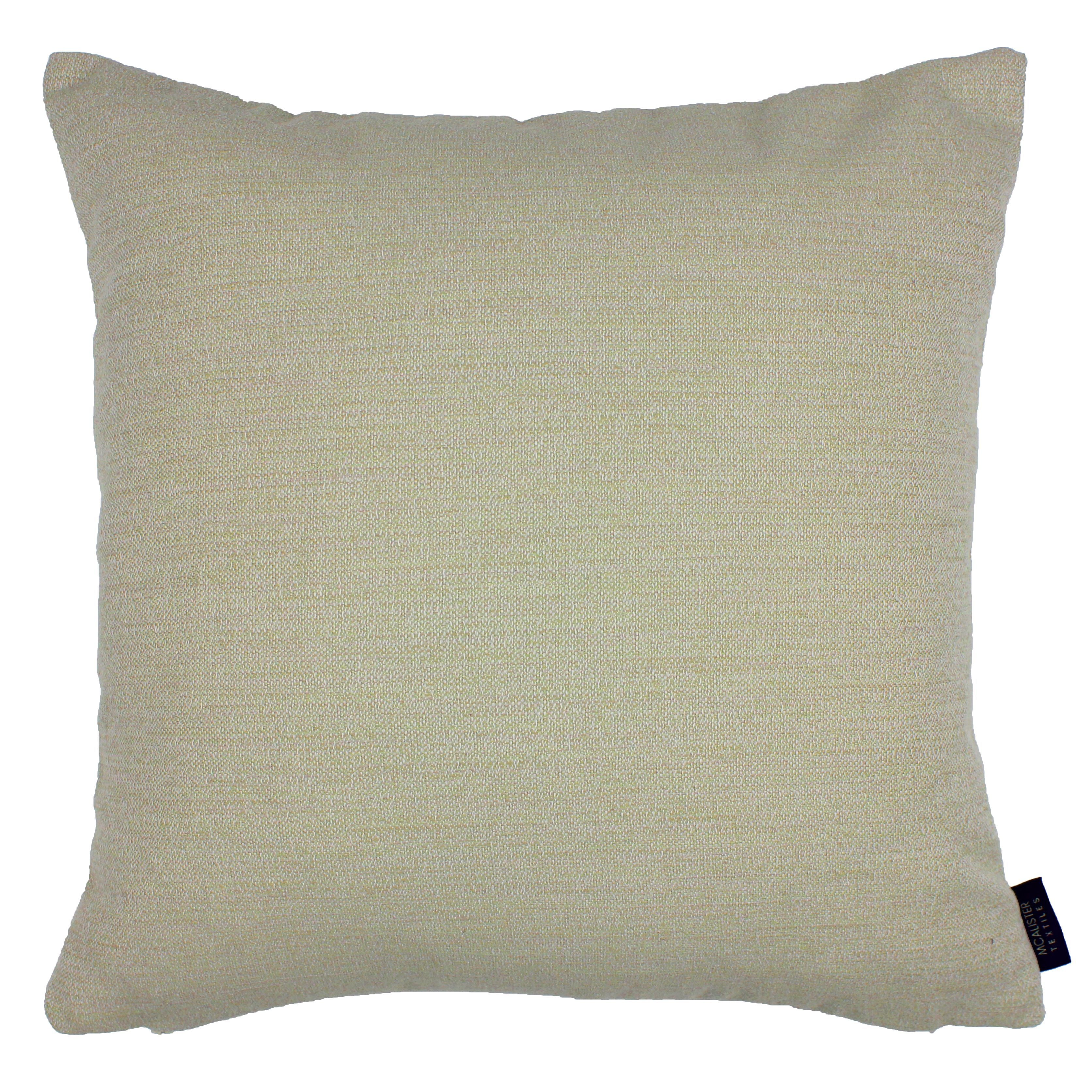McAlister Textiles Hamleton Soft Green Textured Plain Cushion Cushions and Covers Cover Only 49cm x 49cm 