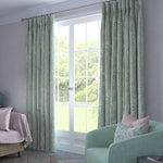 Load image into Gallery viewer, Eden Duck Egg Blue Printed Curtains
