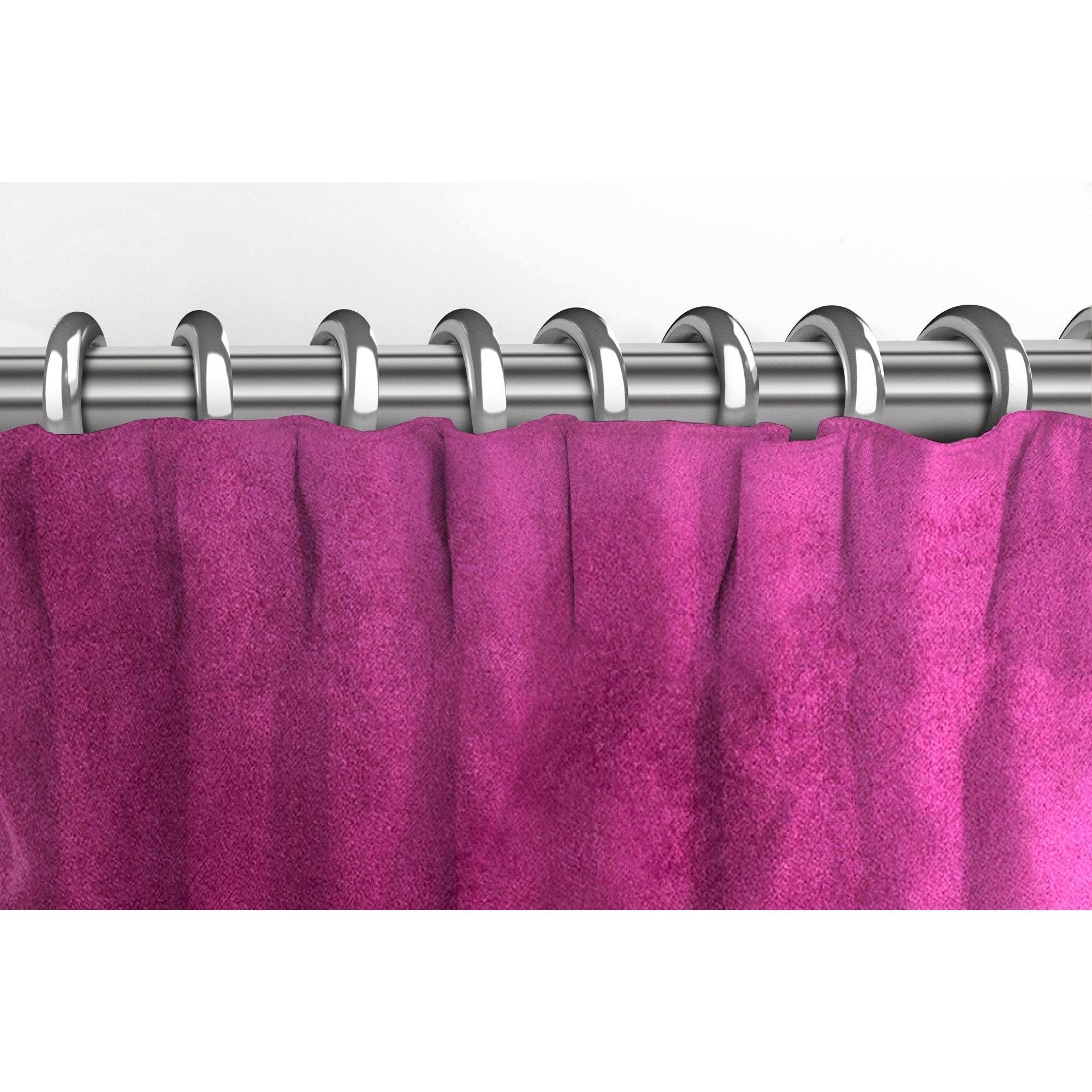 McAlister Textiles Matt Fuchsia Pink Velvet Curtains Tailored Curtains 
