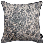Load image into Gallery viewer, McAlister Textiles Renaissance Charcoal Grey Printed Velvet Cushions Cushions and Covers Cover Only 43cm x 43cm 

