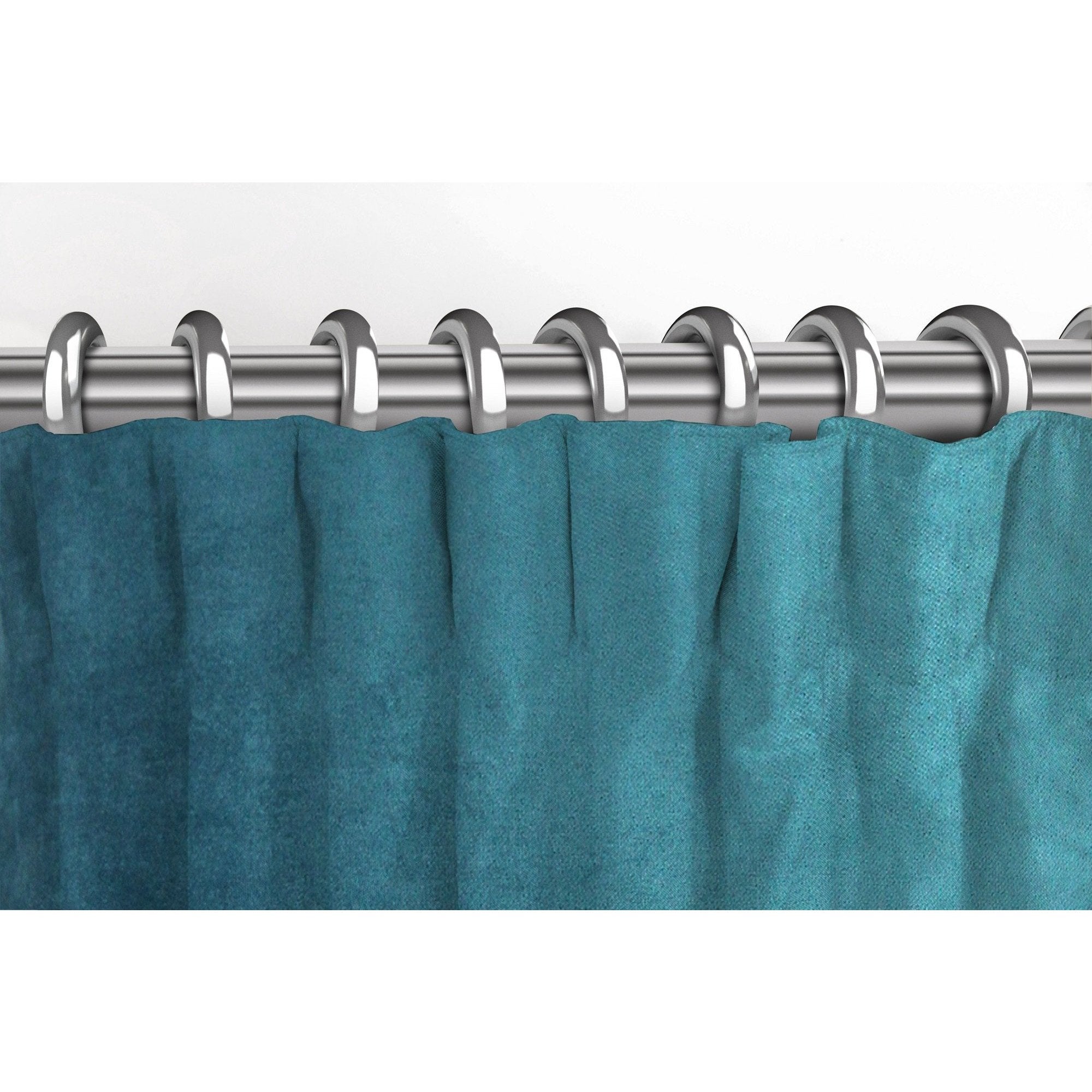 McAlister Textiles Matt Blue Teal Velvet Curtains Tailored Curtains 