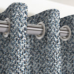 Load image into Gallery viewer, McAlister Textiles Harris Charcoal Grey and Blue Tweed Curtains Tailored Curtains 116cm(w) x 137cm(d) (46&quot; x 54&quot;) 
