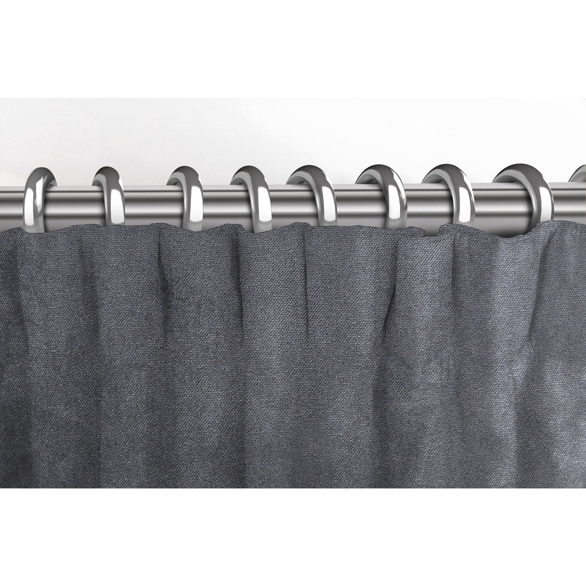 McAlister Textiles Matt Charcoal Grey Velvet Curtains Tailored Curtains 