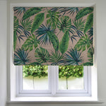 Load image into Gallery viewer, McAlister Textiles Palm Leaf New Printed Velvet Roman Blind Roman Blinds Standard Lining 130cm x 200cm 
