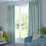Load image into Gallery viewer, Herringbone Duck Egg Blue Curtains
