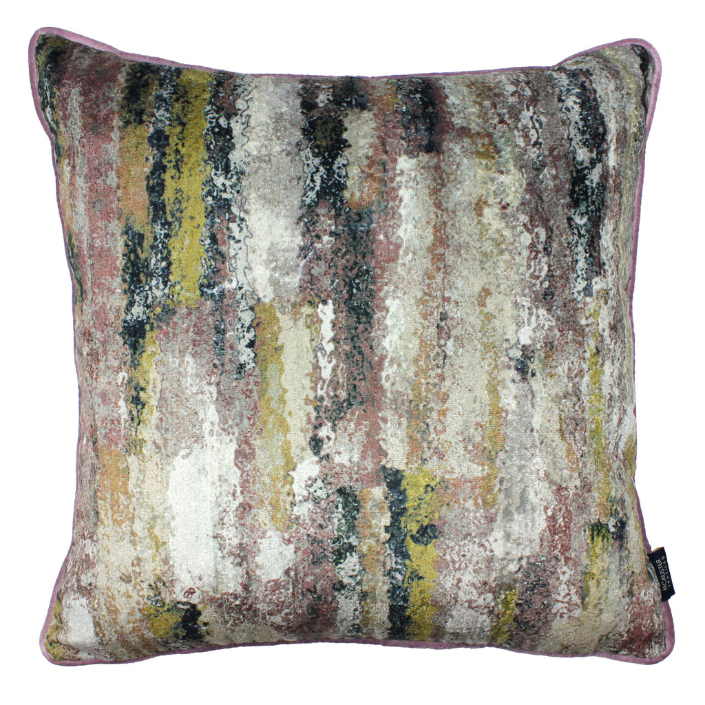 McAlister Textiles Aura Blush Pink Printed Velvet Cushions Cushions and Covers Cover Only 43cm x 43cm 