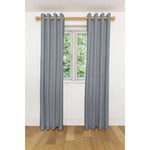 Load image into Gallery viewer, McAlister Textiles Herringbone Twill Black + White Curtains Tailored Curtains 116cm(w) x 182cm(d) (46&quot; x 72&quot;) 
