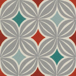 Load image into Gallery viewer, McAlister Textiles Laila Burnt Orange and Teal FR Curtains Tailored Curtains 
