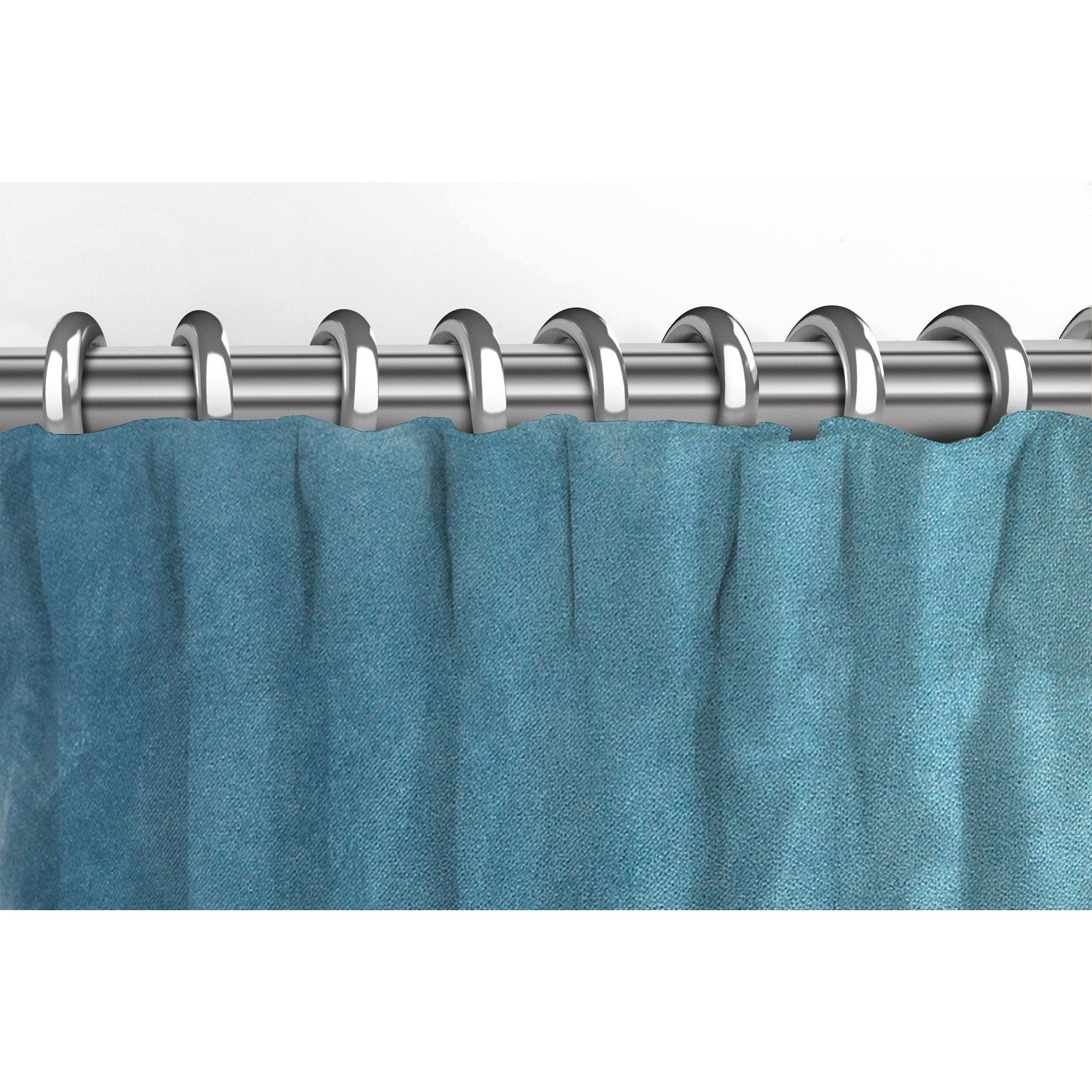 McAlister Textiles Matt Duck Egg Blue Velvet Curtains Tailored Curtains 