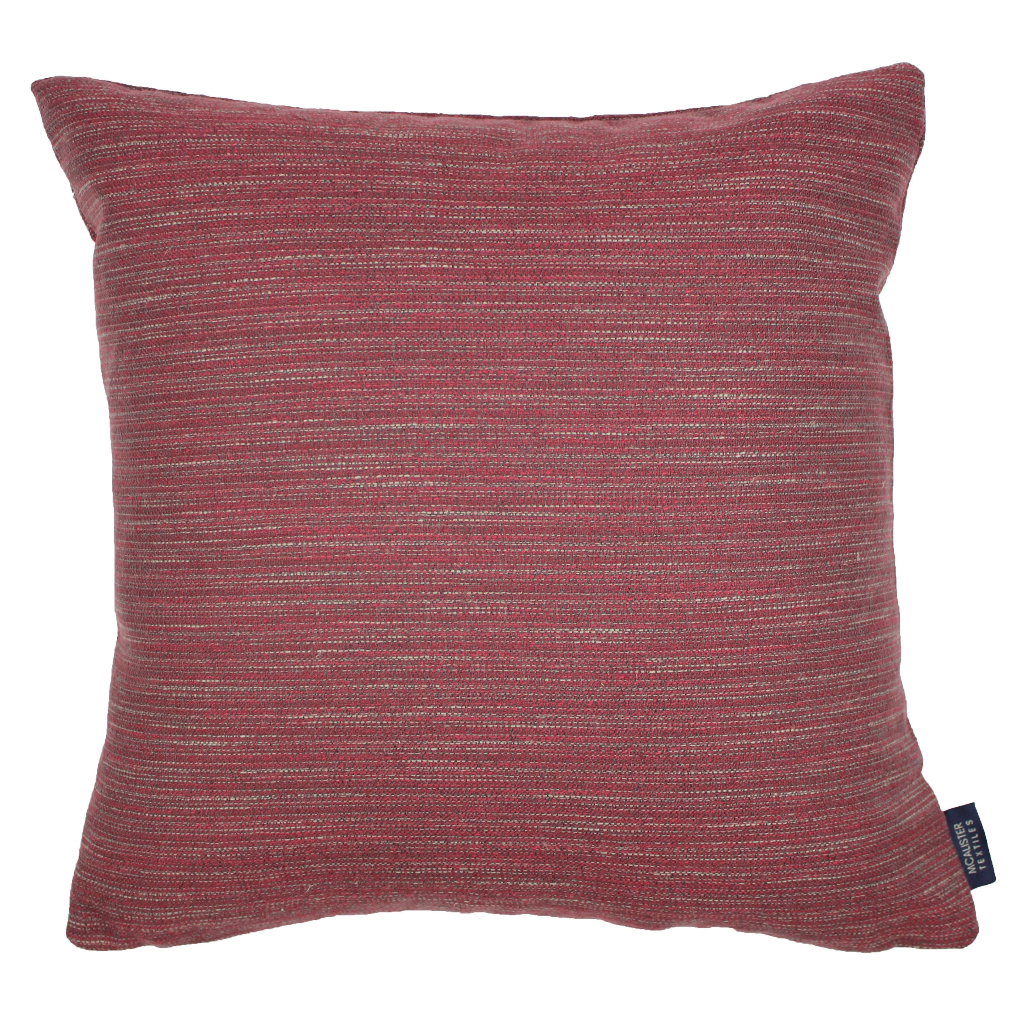 McAlister Textiles Hamleton Red Textured Plain Cushion Cushions and Covers Cover Only 49cm x 49cm 
