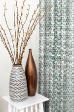 Load image into Gallery viewer, McAlister Textiles Skye Teal Tweed Curtains Tailored Curtains 

