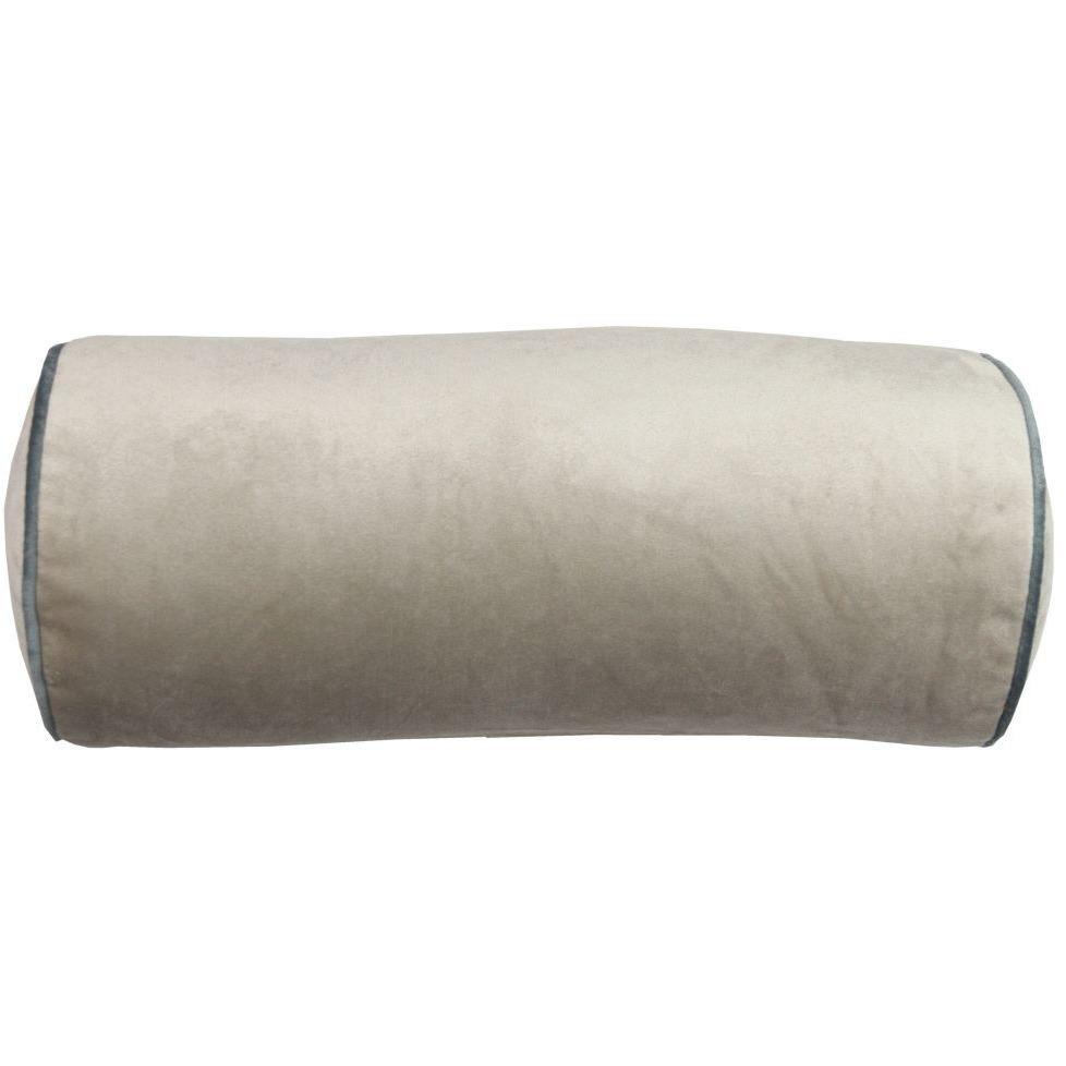 McAlister Textiles Deluxe Velvet Beige Mink Bolster Pillow 45cm x 20cm Bolster Cushion 
