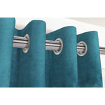 Load image into Gallery viewer, McAlister Textiles Matt Blue Teal Velvet Curtains Tailored Curtains 116cm(w) x 182cm(d) (46&quot; x 72&quot;) 
