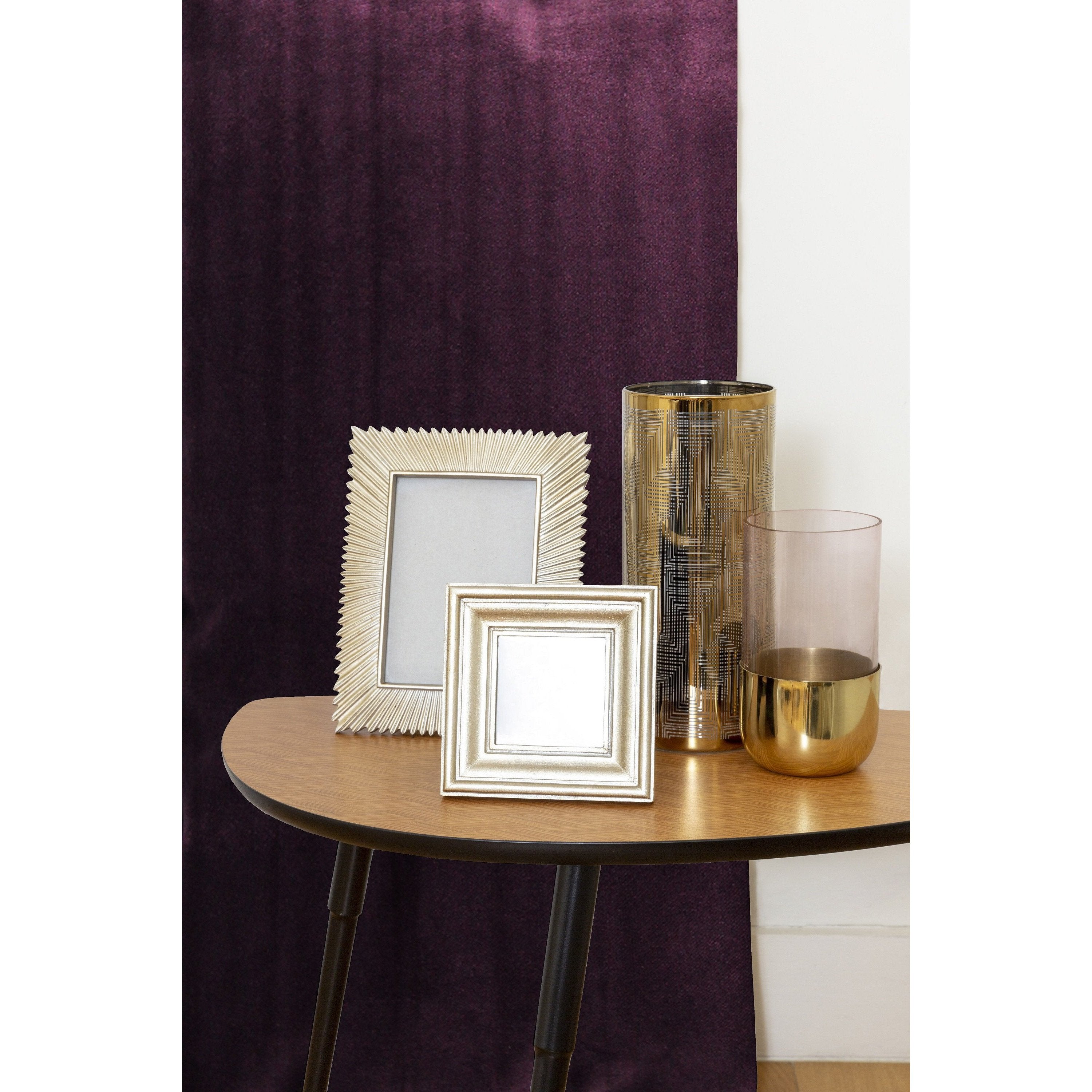 McAlister Textiles Matt Aubergine Purple Velvet Curtains Tailored Curtains 