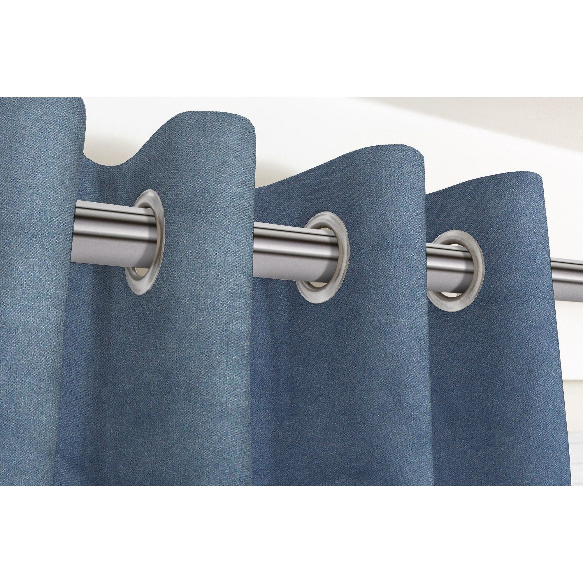 McAlister Textiles Matt Petrol Blue Velvet Curtains Tailored Curtains 116cm(w) x 182cm(d) (46" x 72") 