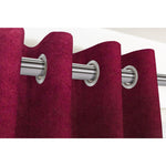 Load image into Gallery viewer, McAlister Textiles Matt Wine Red Velvet Curtains Tailored Curtains 116cm(w) x 182cm(d) (46&quot; x 72&quot;) 
