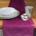 Load image into Gallery viewer, Matt Fuchsia Pink Velvet Table Runner
