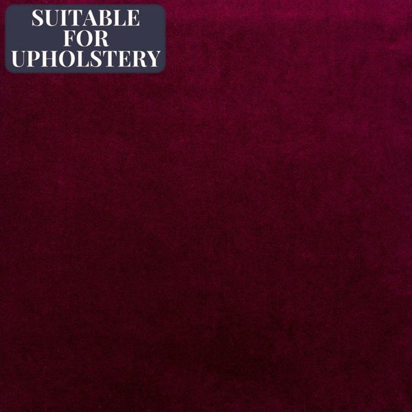Red Solid Color Velvet Upholstery Fabric by Decorative Fabrics Direct