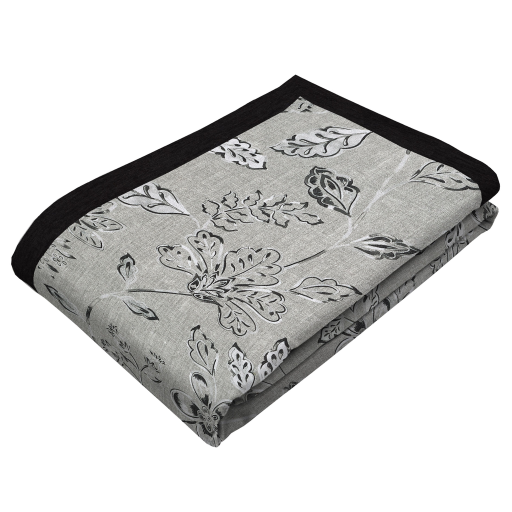 Eden Charcoal Grey Printed Throws and Runners