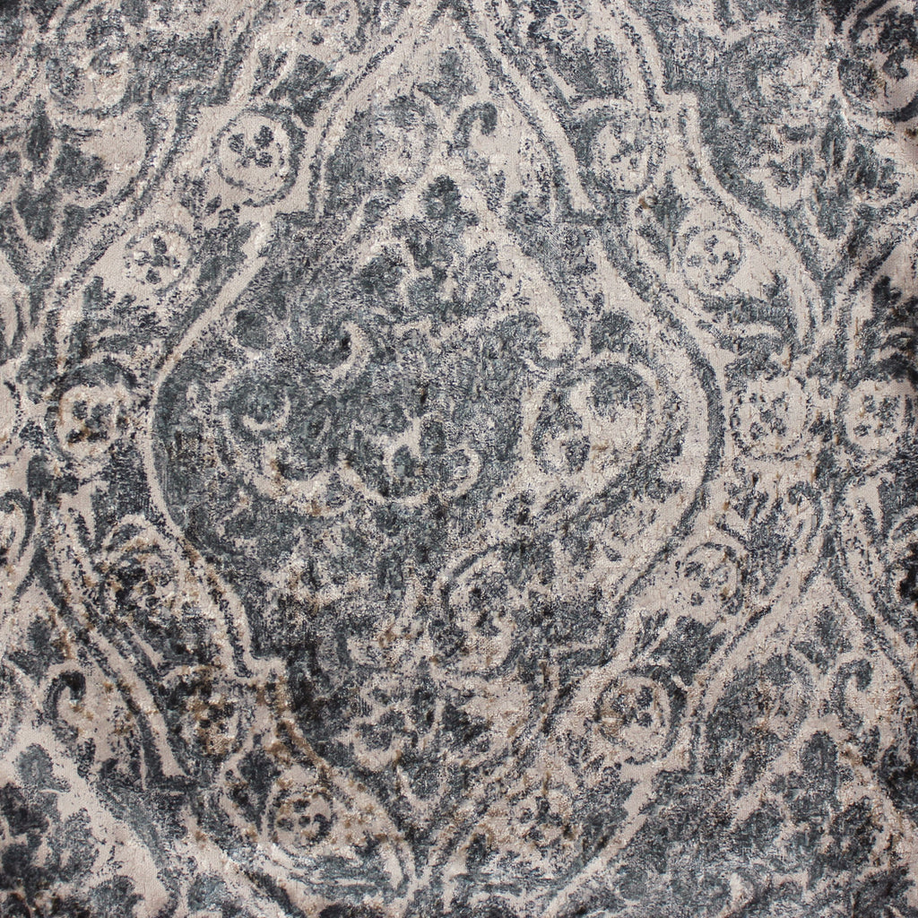 McAlister Textiles Renaissance Charcoal Grey Textured Velvet Roman Blinds Roman Blinds 