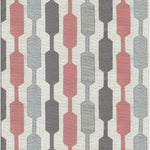 Load image into Gallery viewer, McAlister Textiles Lotta Blush Pink + Grey Curtains Tailored Curtains 
