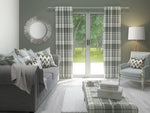 Load image into Gallery viewer, Heritage Charcoal Grey Tartan Curtains
