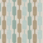 Load image into Gallery viewer, McAlister Textiles Lotta Duck Egg Blue + Beige Curtains Tailored Curtains 
