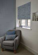 Load image into Gallery viewer, McAlister Textiles Harris Charcoal Grey and Blue Tweed Roman Blinds Roman Blinds 
