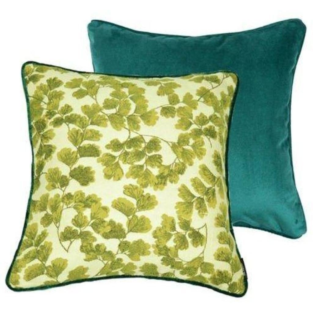 McAlister Textiles Tapestry Maidenhair Fern Green Cushion Cushions and Covers 