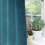 Load image into Gallery viewer, McAlister Textiles Matt Blue Teal Velvet Curtains Tailored Curtains 
