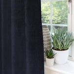 Load image into Gallery viewer, McAlister Textiles Matt Black Velvet Curtains Tailored Curtains 
