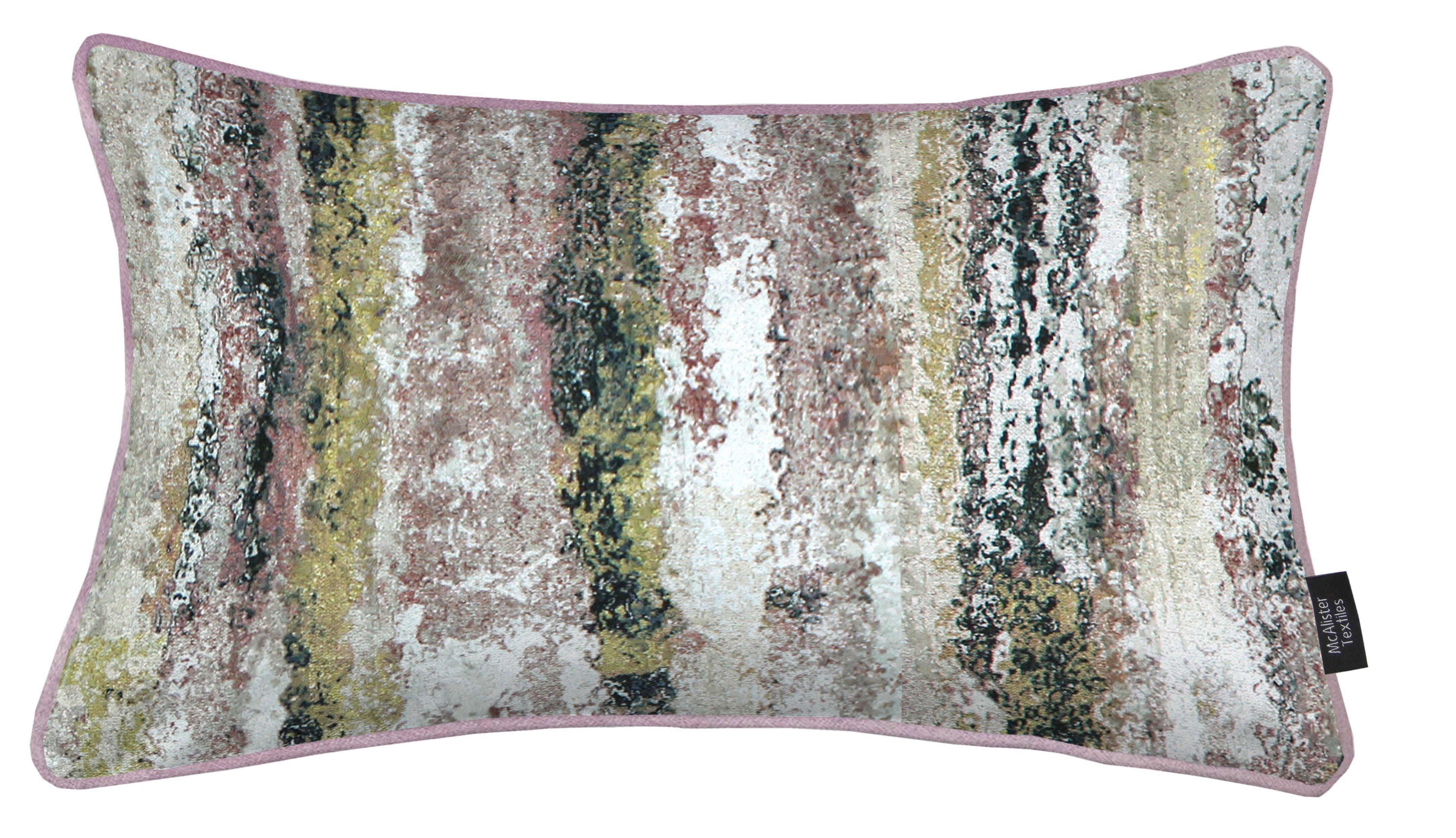 McAlister Textiles Aura Blush Pink Printed Velvet Pillow Pillow Cover Only 50cm x 30cm 