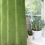 Load image into Gallery viewer, McAlister Textiles Matt Fern Green Velvet Curtains Tailored Curtains 
