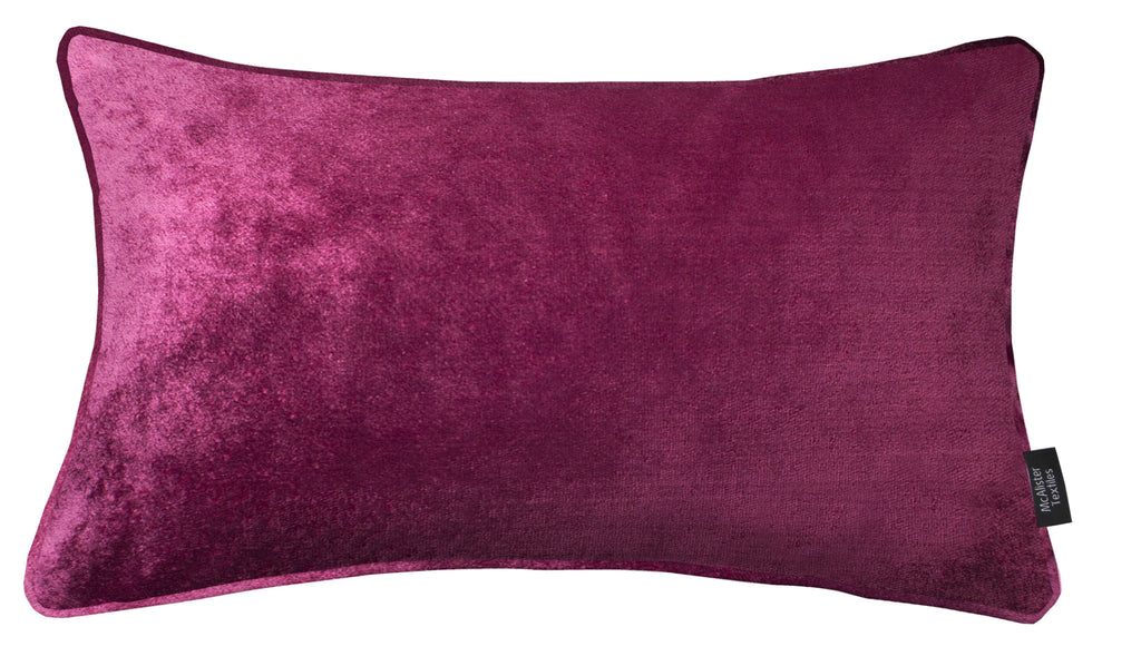 McAlister Textiles Fuchsia Pink Crushed Velvet Cushions Cushions and Covers Cover Only 50cm x 30cm 