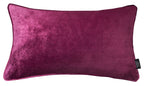 Load image into Gallery viewer, McAlister Textiles Fuchsia Pink Crushed Velvet Cushions Cushions and Covers Cover Only 50cm x 30cm 
