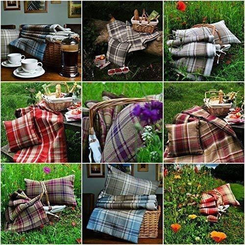 McAlister Textiles Heritage Charcoal Grey Tartan 43cm x 43cm Cushion Sets Cushions and Covers 