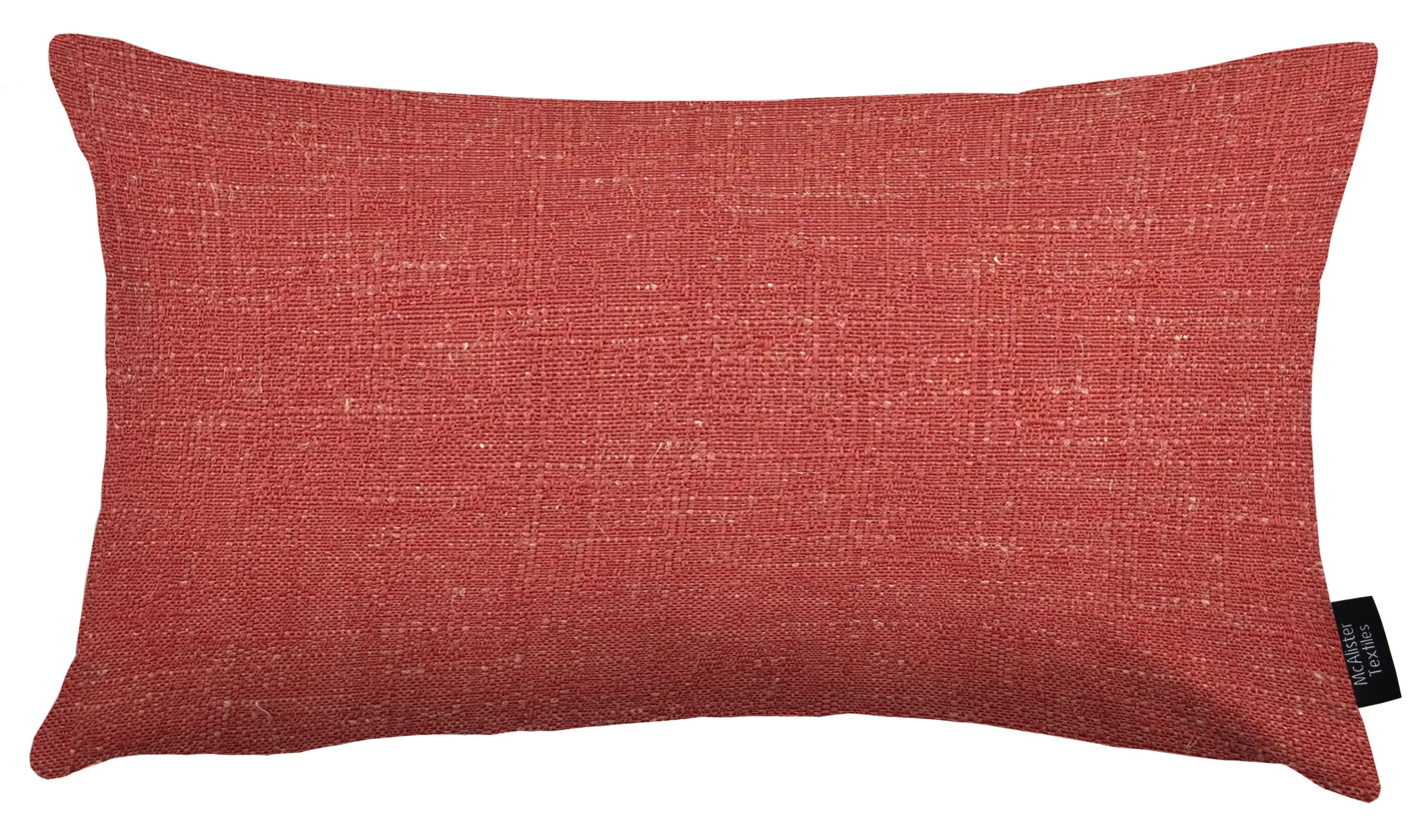 McAlister Textiles Harmony Contrast Red Plain Cushions Cushions and Covers Cover Only 50cm x 30cm