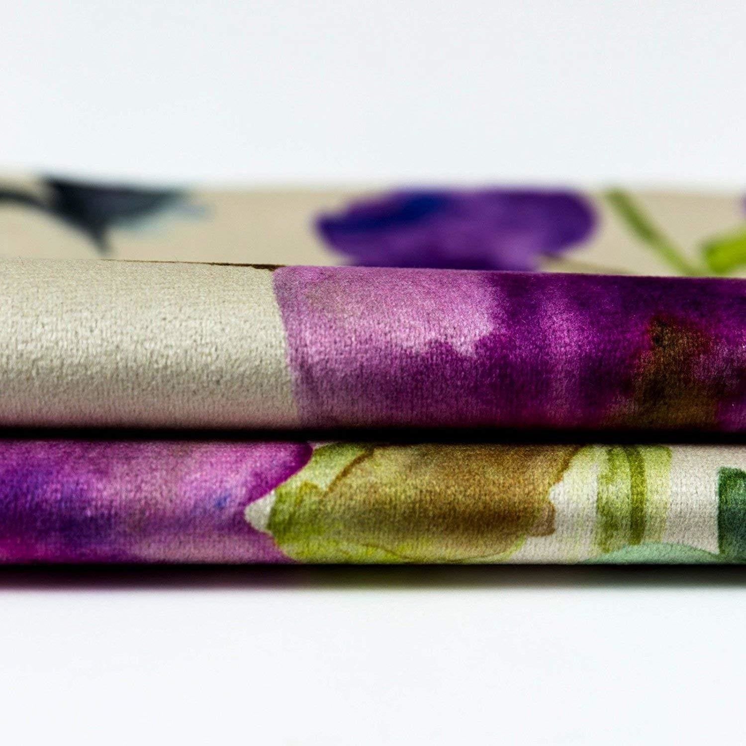 McAlister Textiles Renoir Floral Violet Purple Velvet Roman Blind Roman Blinds 