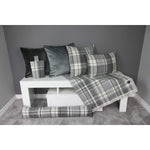 Load image into Gallery viewer, McAlister Textiles Heritage Charcoal Grey Tartan Home Decor Design Set 
