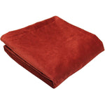 Load image into Gallery viewer, McAlister Textiles Matt Rust Red Orange Velvet Throw Blankets &amp; Runners Throws and Runners Regular (130cm x 200cm) 
