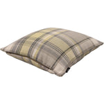 Load image into Gallery viewer, McAlister Textiles Heritage Yellow + Grey Tartan 43cm x 43cm Cushion Sets Cushions and Covers 
