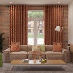 Load image into Gallery viewer, Little Leaf Burnt Orange Curtains
