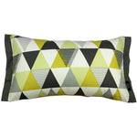 Load image into Gallery viewer, McAlister Textiles Vita Cotton Print Ochre Yellow Cushion Cushions and Covers Cover Only 50cm x 30cm 
