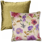 Load image into Gallery viewer, McAlister Textiles Renoir Floral Violet Purple Velvet Cushion Cushions and Covers 
