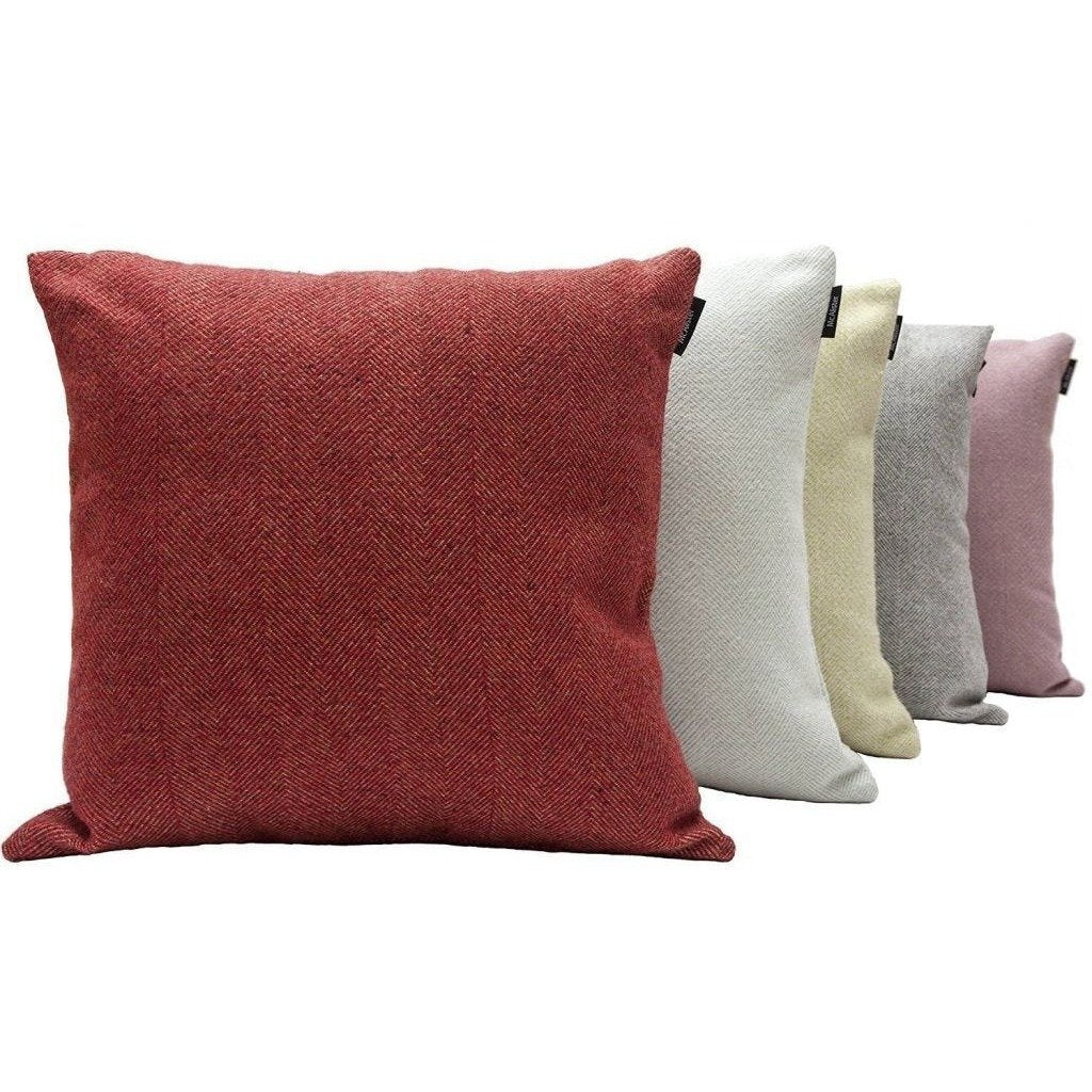 McAlister Textiles Herringbone Lilac Purple Cushion Cushions and Covers 