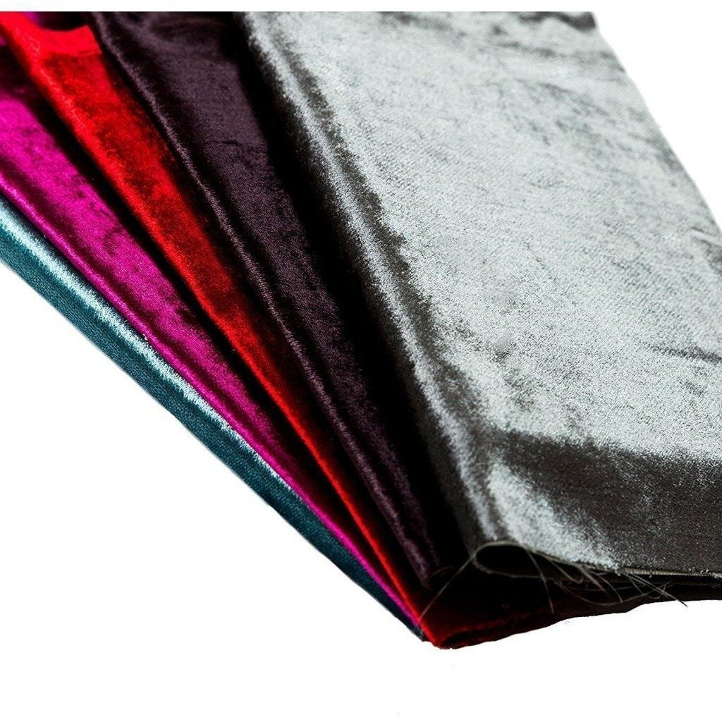 McAlister Textiles Aubergine Purple Crushed Velvet Curtains Tailored Curtains 