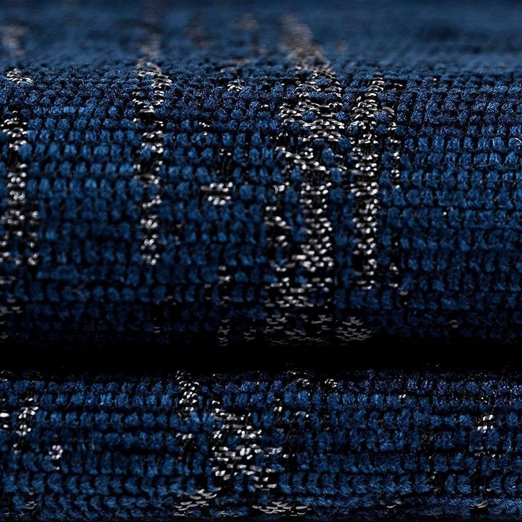 McAlister Textiles Textured Chenille Navy Blue Fabric Fabrics 
