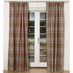 Load image into Gallery viewer, McAlister Textiles Heritage Tartan Burnt Orange + Grey Curtain Fabric Fabrics 
