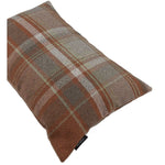 Load image into Gallery viewer, McAlister Textiles Heritage Burnt Orange + Grey Tartan Cushion Cushions and Covers 
